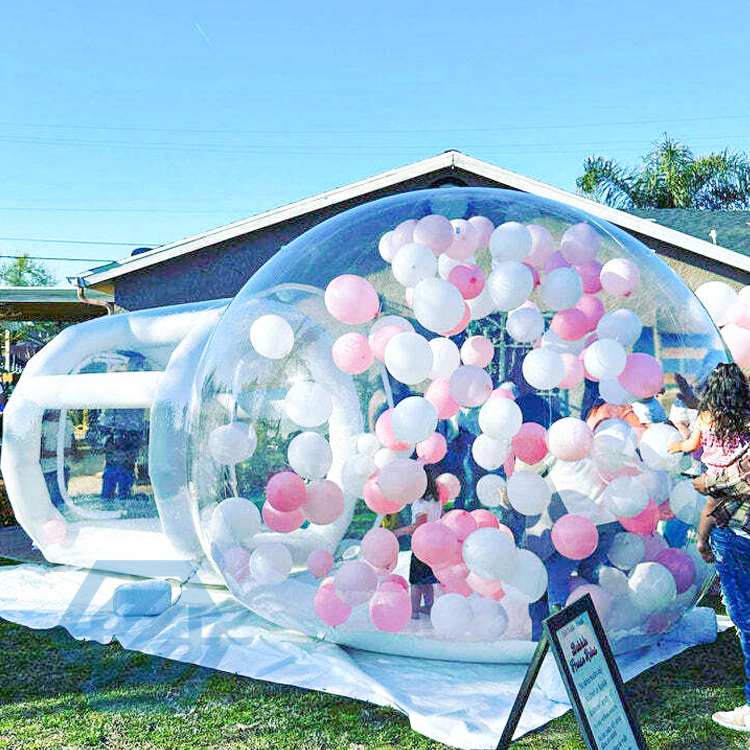 Barraca inflável comercial transparente exterior da bolha da abóbada da casa da bolha 