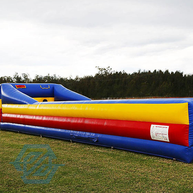 Jogo inflável do esporte do desafio da corrida do tirante com mola inflável da pista do twister 2