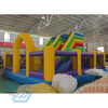 Castelo Bouncy inflável comercial do jogo do curso de obstáculo com escalada da corrediça