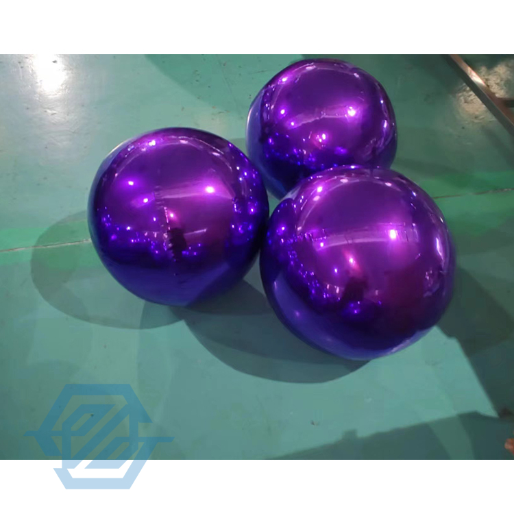 Balão inflável roxo da bola do espelho para a decoração do evento do partido