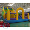 Castelo Bouncy inflável comercial do jogo do curso de obstáculo com escalada da corrediça