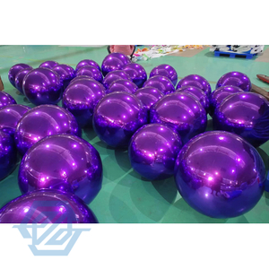 Balão inflável roxo da bola do espelho para a decoração do evento do partido